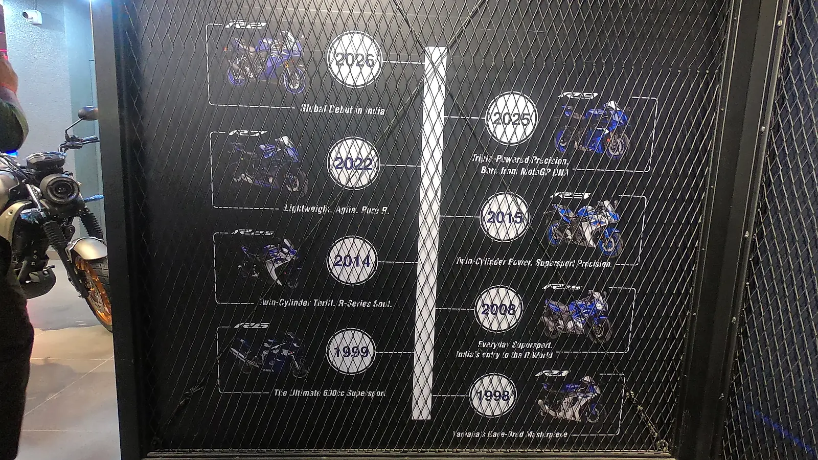 Flagship Yamaha Blue Square Showroom Heritage Installation photographed on October 31, 2026